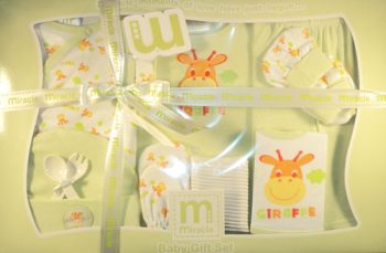 Wonder Child - Set cadou 12 piese Giraffe green
